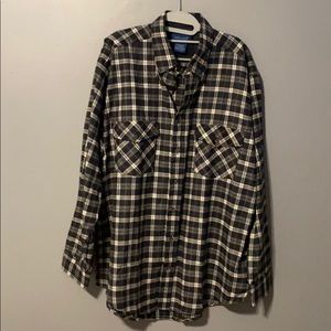 2/$16 Town Craft plaid shirt size XLT